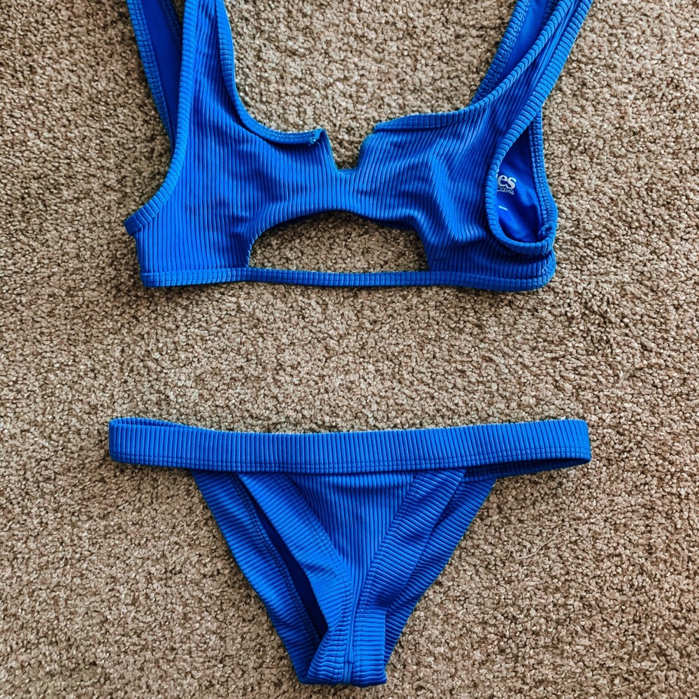 Frankie’s Cole Ribbed Bikini Set